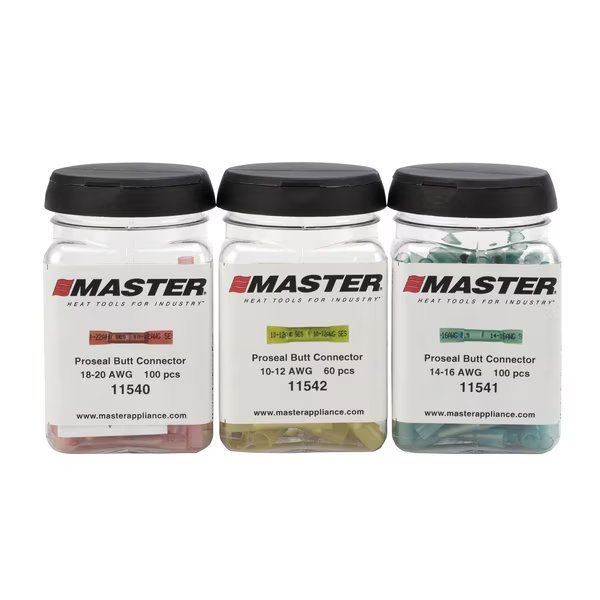 Butt Splice Connector Jar, 18-20 AWG, Red, MASTER APPLIANCE, Mfr# 11540